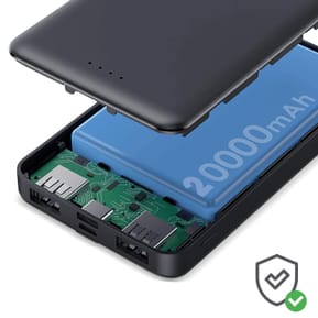 Bigben Batterie Externe 20000mAh Charge Rapide 2x USB + USB-C Voyant LED Noir — image 4