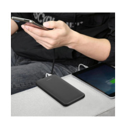 Bigben Batterie Externe 10000mAh Charge Rapide 2x USB + USB-C Voyant LED Noir