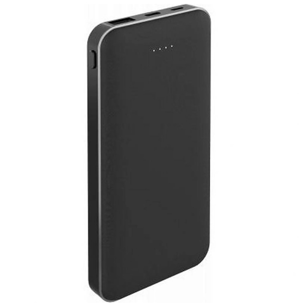 BigBen Connected Batterie externe 10000mAh Power Delivery 20W USB A+A+C Plastique recyclé Noir