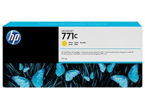 HP 771C Jaune - Cartouche d'encre HP d'origine (B6Y10A)