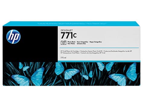 خرطوشة حبر HP أصلية HP 771C أسود فوتوغرافي (B6Y13A) — صورة 1
