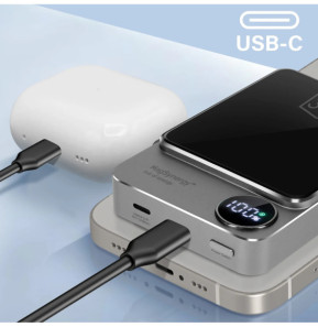3mk Powerbank MagSafe 10000 mAh Noir