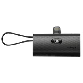 Forcell Chargeur Externe 5000mAh Connecteurs iPhone Lightning et USB C 20W Noir — image 2