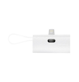 Forcell Chargeur Externe 5000mAh Connecteurs iPhone Lightning et USB C 20W Blanc