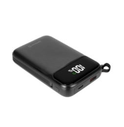 Swissten Powerbank MagSafe 10000mAh Câbles USB-C + Lightning intégrés Écran LCD Noir