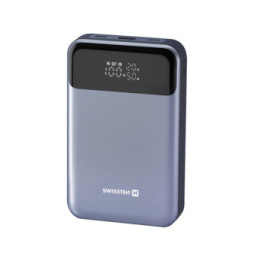Swissten Batterie Externe 20000mAh pour Laptop et MacBook USB-C 100W Gris