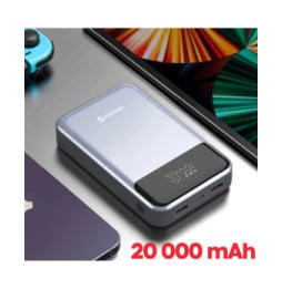 Swissten Batterie Externe 20000mAh pour Laptop et MacBook USB-C 100W Gris