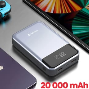 Swissten Batterie Externe 20000mAh pour Laptop et MacBook USB-C 100W Gris — image 4