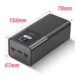 Swissten Batterie de secours 40000mAh USB et USB C 100W Power Line Compact Noir