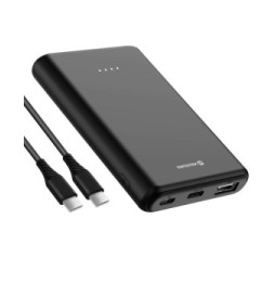 Swissten Batterie de secours 5000mAh sortie USB 10W voyant LED Design compact Noir