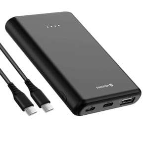 Swissten Batterie de secours 5000mAh sortie USB 10W voyant LED Design compact Noir