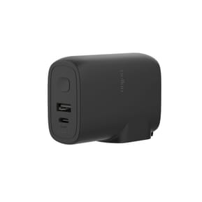 Belkin chargeur secteur 25W USB-C et USB-A avec Batterie externe 5K intégré (Noir) — image 2