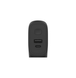 Belkin chargeur secteur 25W USB-C et USB-A avec Batterie externe 5K intégré (Noir)