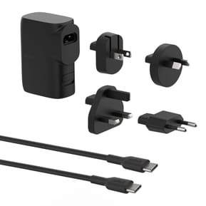 Belkin chargeur secteur 25W USB-C et USB-A avec Batterie externe 5K intégré (Noir) — image 4