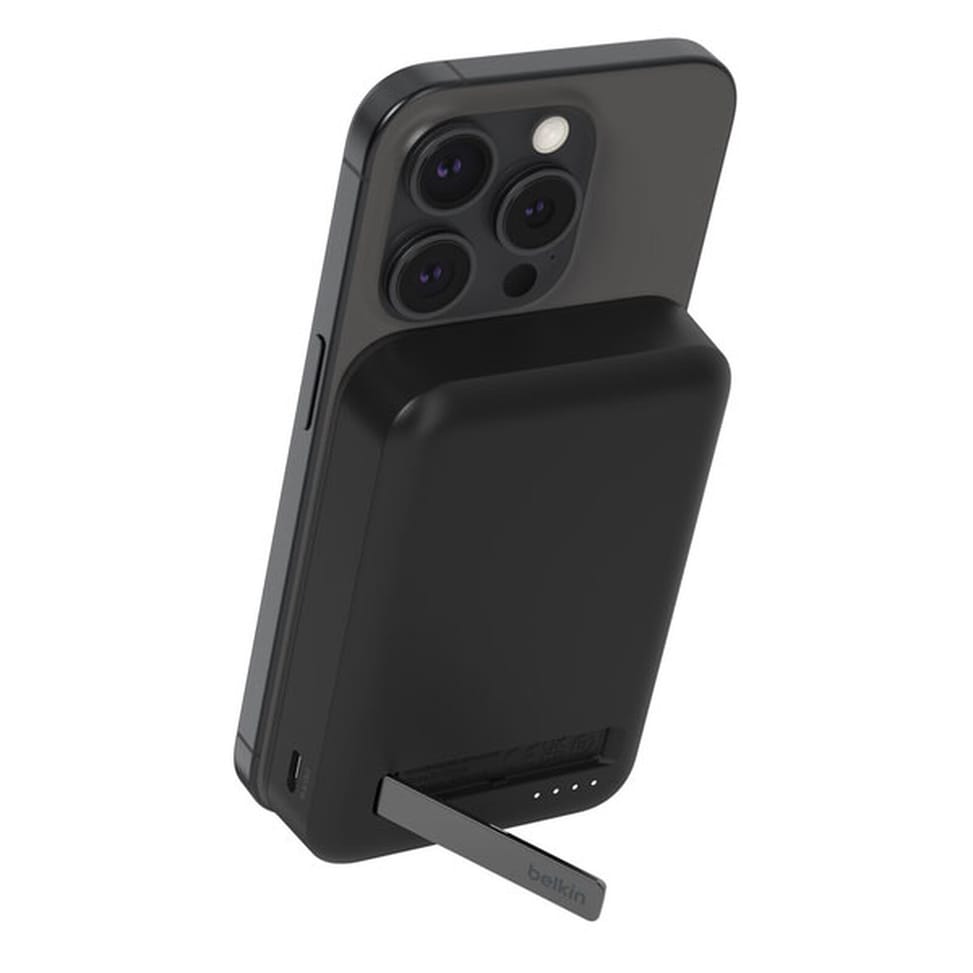 Belkin Batterie Externe Magnétique 10K avec Qi2 et Fonction Stand (Noir) — image 2