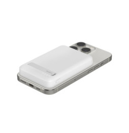 Belkin Batterie Externe Magnétique 8K avec Qi2 et Fonction Stand (Blanc)