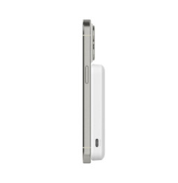Belkin Batterie Externe Magnétique 8K avec Qi2 et Fonction Stand (Blanc)