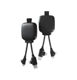 XOOPAR Powerbank avec Câble Multiconnecteur 3000mAh Noir
