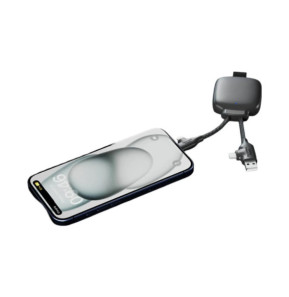 XOOPAR Powerbank avec Câble Multiconnecteur 3000mAh Noir