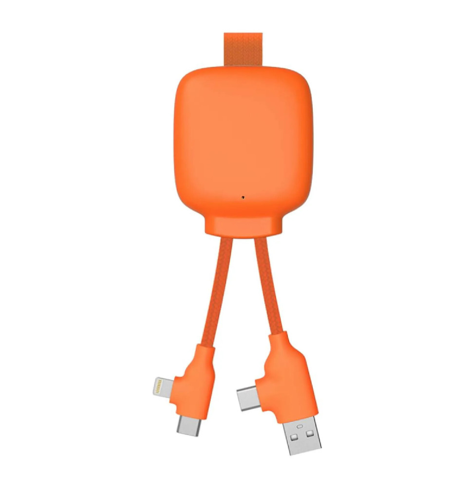 XOOPAR Powerbank avec Câble Multiconnecteur 3000mAh Orange