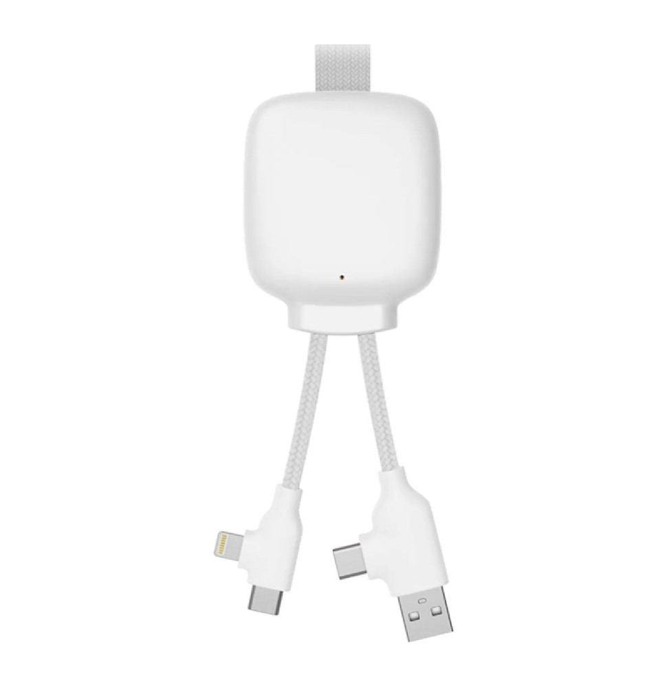 XOOPAR Powerbank avec Câble Multiconnecteur 3000mAh Blanc