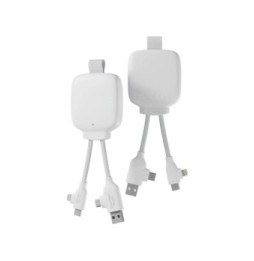 XOOPAR Powerbank avec Câble Multiconnecteur 3000mAh Blanc
