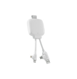 XOOPAR Powerbank avec Câble Multiconnecteur 3000mAh Blanc