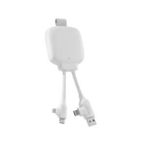 XOOPAR Powerbank avec Câble Multiconnecteur 3000mAh Blanc