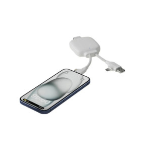 XOOPAR Powerbank avec Câble Multiconnecteur 3000mAh Blanc