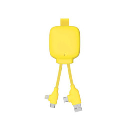 XOOPAR Powerbank avec Câble Multiconnecteur 3000mAh Jaune