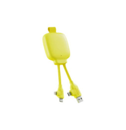 XOOPAR Powerbank avec Câble Multiconnecteur 3000mAh Jaune
