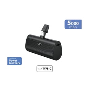 Force Power Powerbank 5000 mAh PD 20W avec Connecteur USB-C Intégré et Indicateurs LED Noir — image 2