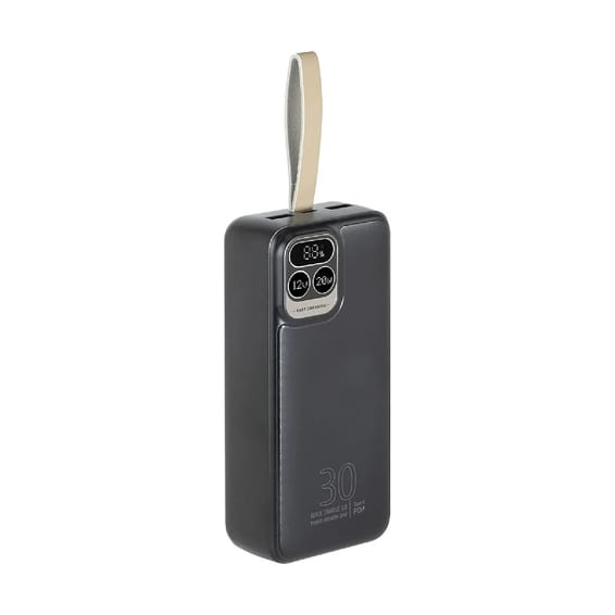 Rivacase Powerbank VA2585 30000mAh 2 USB-A/USB-C QC 3.0/PD 20W avec Affichage Numérique Noir