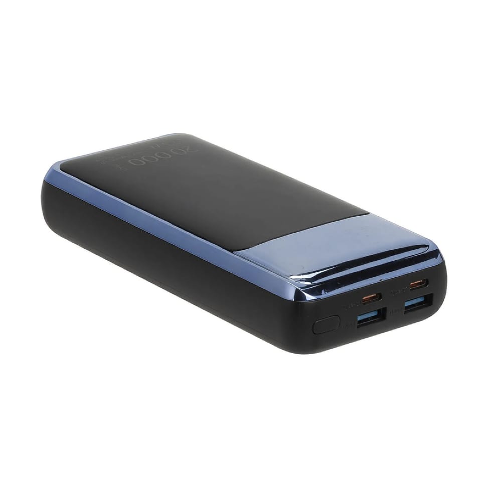 Rivacase Powerbank 20000mAh 2 USB-A/USB-C/Laptop QC 3.0/PD 45W avec Affichage Numérique Noir — image 2