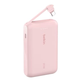 Belkin Batterie externe 10K 20W avec câble USB-C intégré (Rose) — image 2
