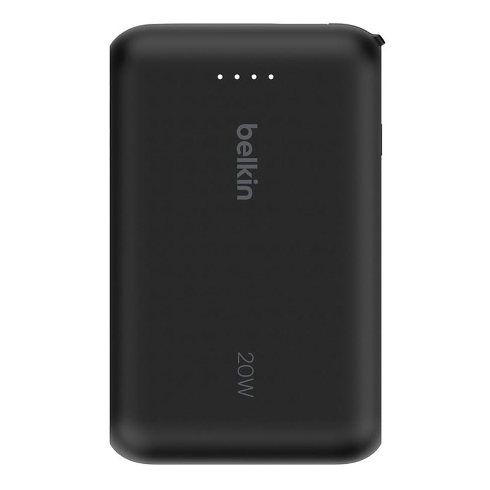 Belkin Batterie externe 10K 20W avec câble USB-C intégré (Noir) — image 4