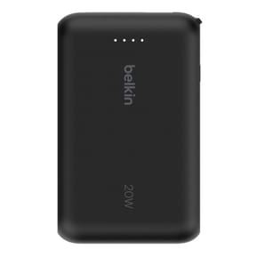 Belkin Batterie externe 10K 20W avec câble USB-C intégré (Noir) — image 4