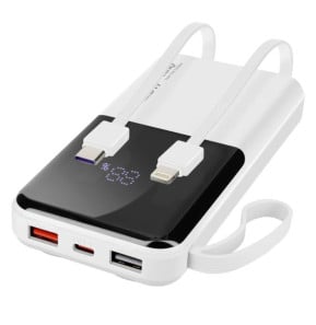 LinQ Batterie de Secours 10000 mAh avec Câbles...