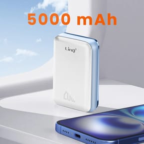 LinQ Batterie de Secours MagSafe 5000 mAh 15W Compact Blanc — image 4