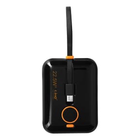 LinQ Powerbank 15000mAh Port USB 22.5W Câbles USB-C et Lightning Écran LED Noir