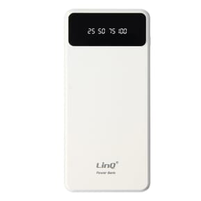 LinQ Batterie Secours 15000mAh Câble 4 en 1 Amovible et Sortie USB Compact blanc — image 2