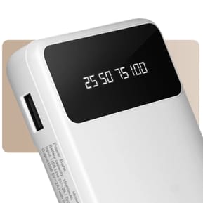 LinQ Batterie Secours 15000mAh Câble 4 en 1 Amovible et Sortie USB Compact blanc — image 5