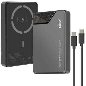 LinQ Batterie Externe iPhone MagSafe 15000mAh + USB-C 20W + USB 22.5W Noir — image 2