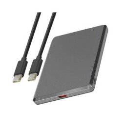 LinQ Batterie Externe iPhone MagSafe 8000mAh + USB-C 20W avec Câble USB-C Gris