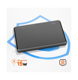LinQ Batterie Externe iPhone MagSafe 8000mAh + USB-C 20W avec Câble USB-C Gris