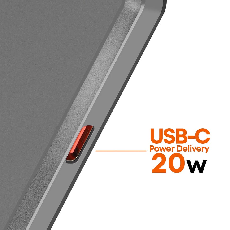 LinQ Batterie Externe iPhone MagSafe 8000mAh + USB-C 20W avec Câble USB-C Gris — image 4