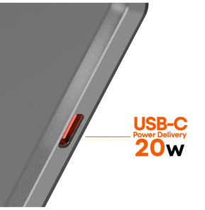 LinQ Batterie Externe iPhone MagSafe 8000mAh + USB-C 20W avec Câble USB-C Gris