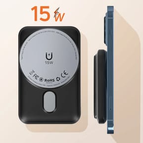 LinQ Batterie Externe iPhone MagSafe 10000mAh USB-C 15W + USB 22.5W Support Noir — image 3