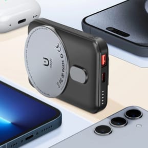 LinQ Batterie Externe iPhone MagSafe 10000mAh USB-C 15W + USB 22.5W Support Noir — image 5