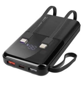 LinQ Batterie de Secours 10000 mAh avec Câbles...